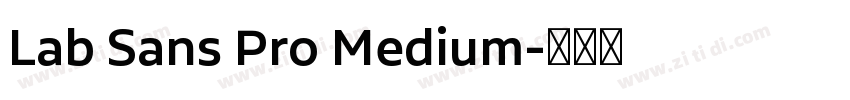 Lab Sans Pro Medium字体转换